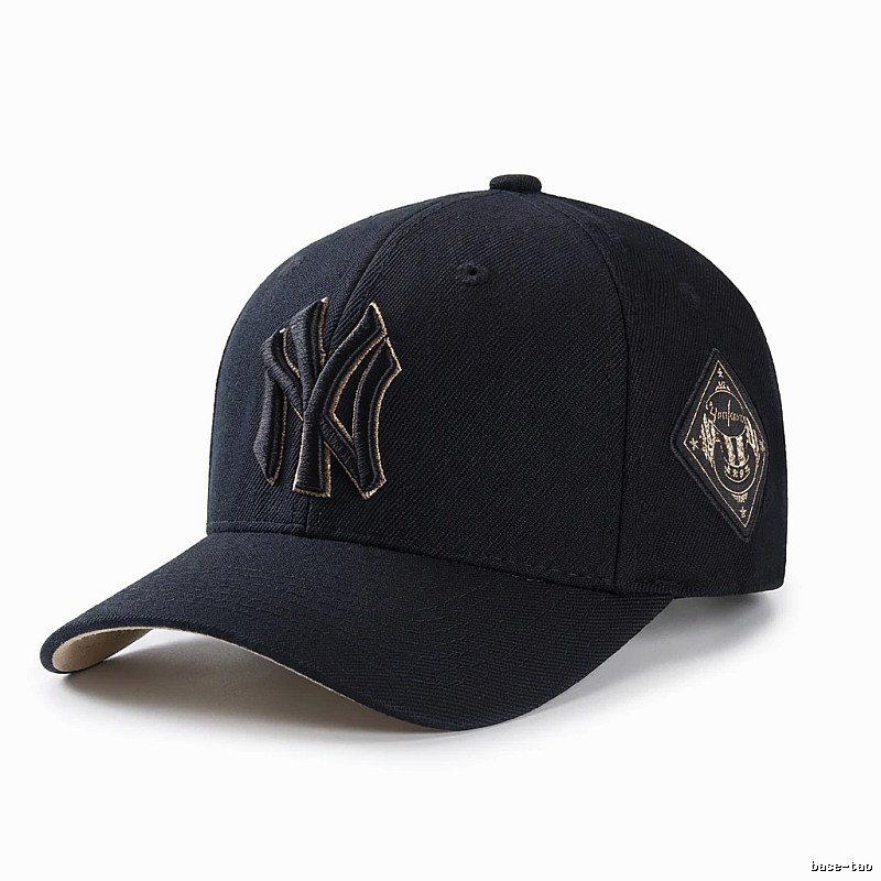 Classic black baseball cap of MLB