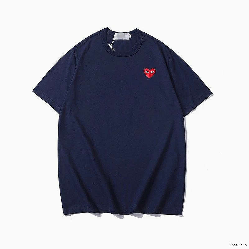 Comme des Garcons PLAY 2023-31 Blue Style 2331 Heart Logo T-Shirt Holiday Edit