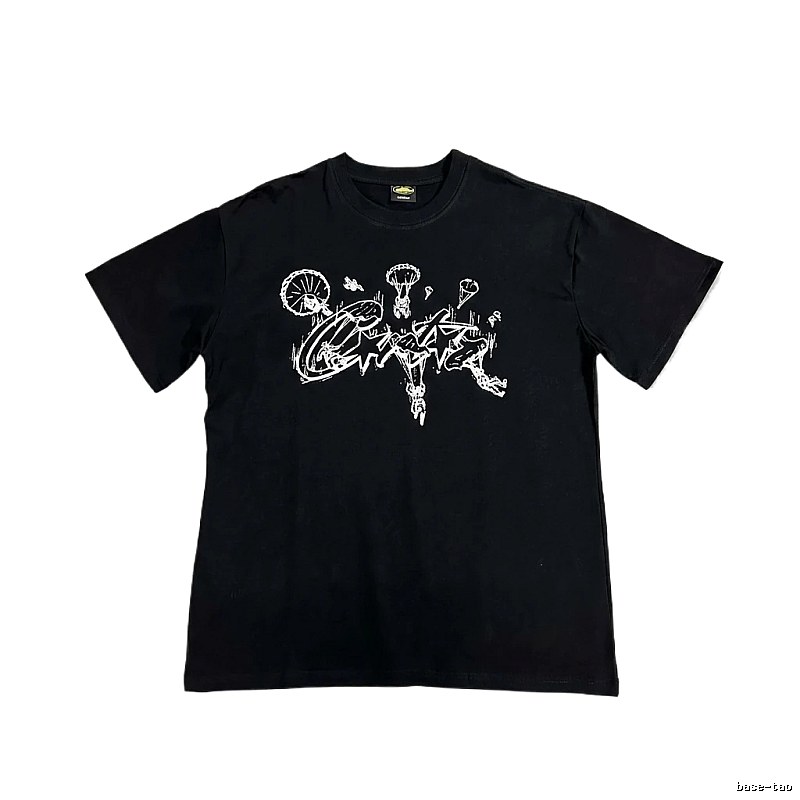 Corteiz Graffiti Style Black T-shirt