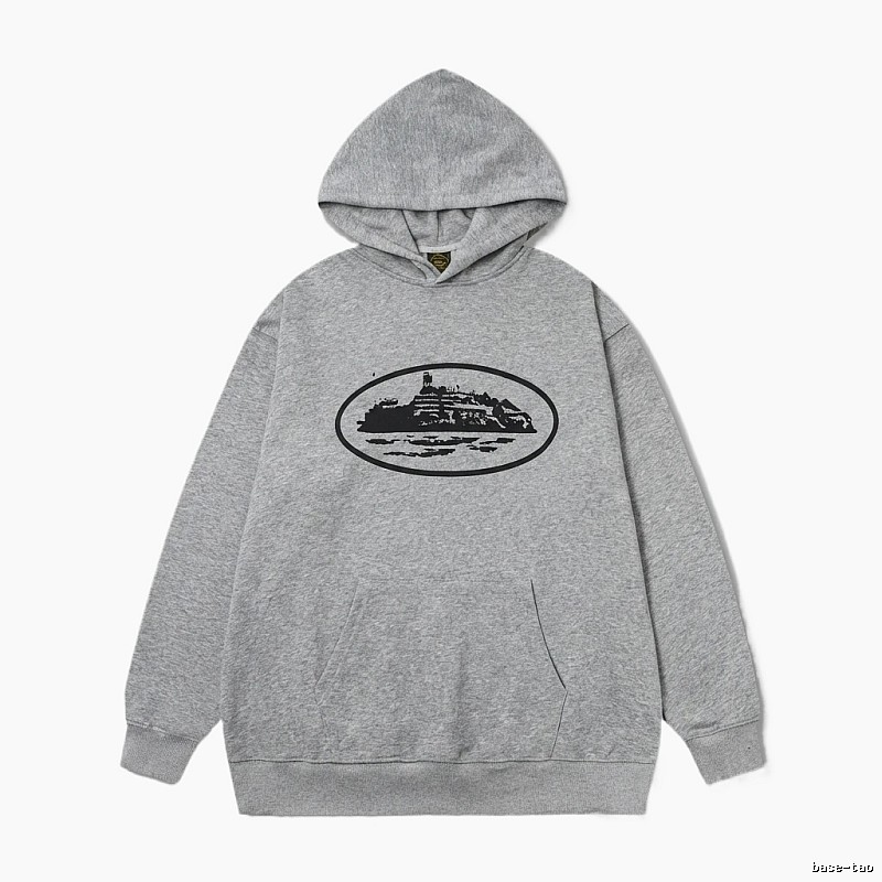 Corteiz grey minimalist hoodie