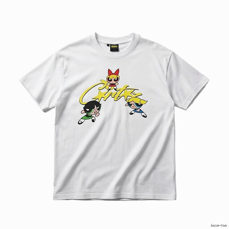Corteiz Powerpuff Girls Cartoon White T-shirt