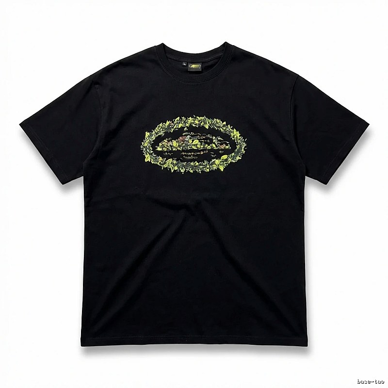 Corteiz Printed Trendy Black T-shirt