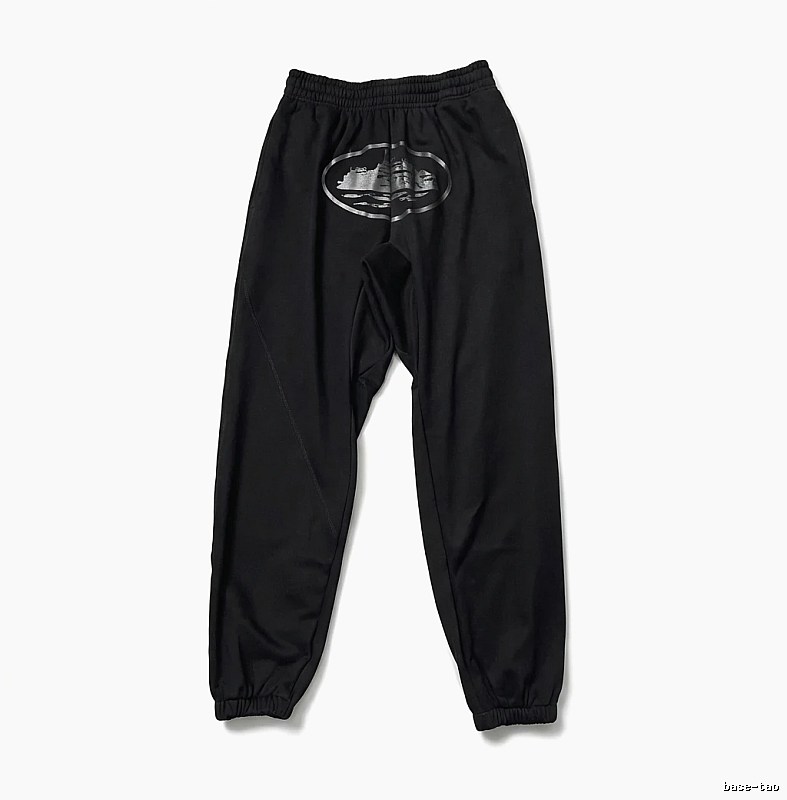 Corteiz printed trendy brand style black pants