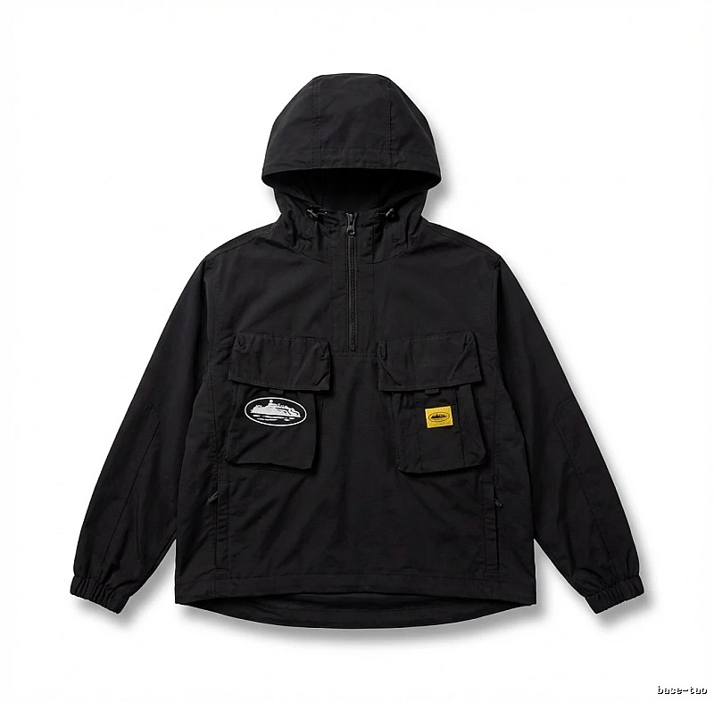 Corteiz Workwear Style Black Jacket