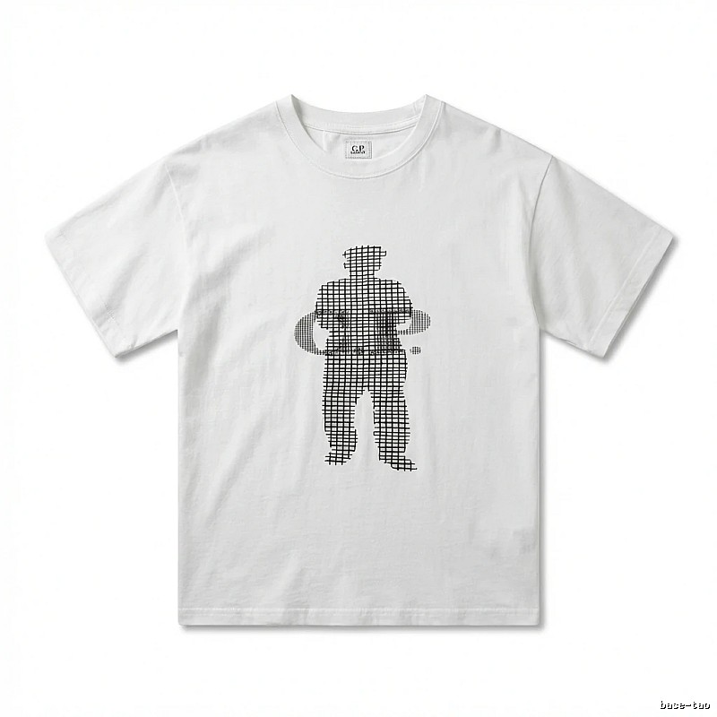 C.P. Grid Wind White T-shirt