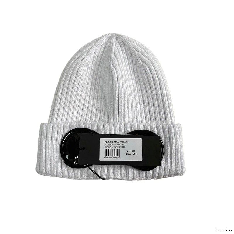 C.P. Pure Color Minimalist Style White Hat