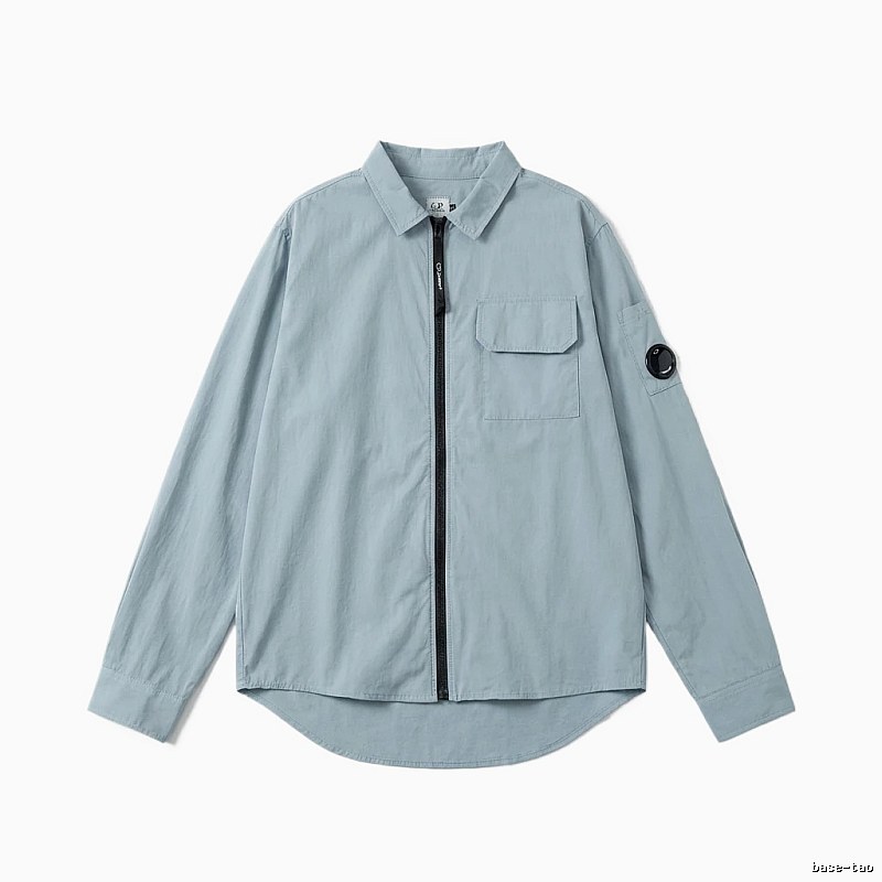 C.P. Series Simple Style Light Blue Shirt