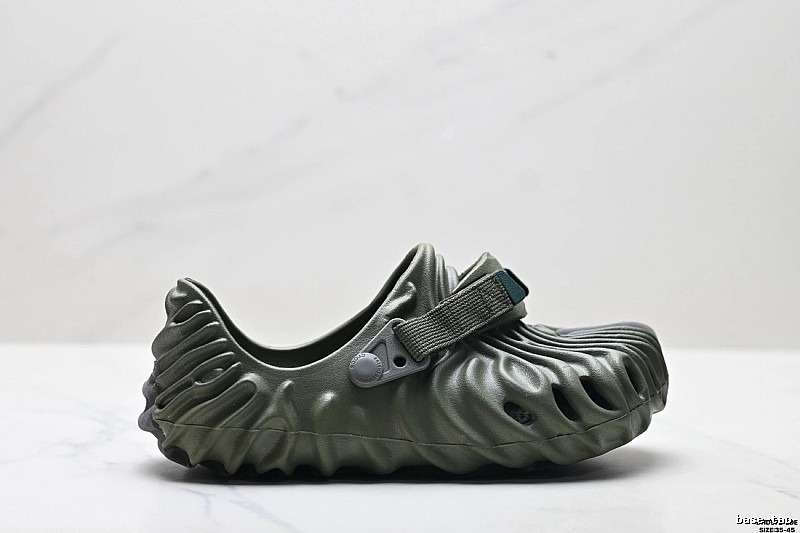 Crocs Pleated Trendy Green Shoes