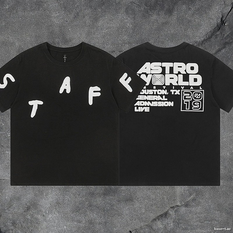 Denim Tears Black Graphic T-Shirt Summer Styling