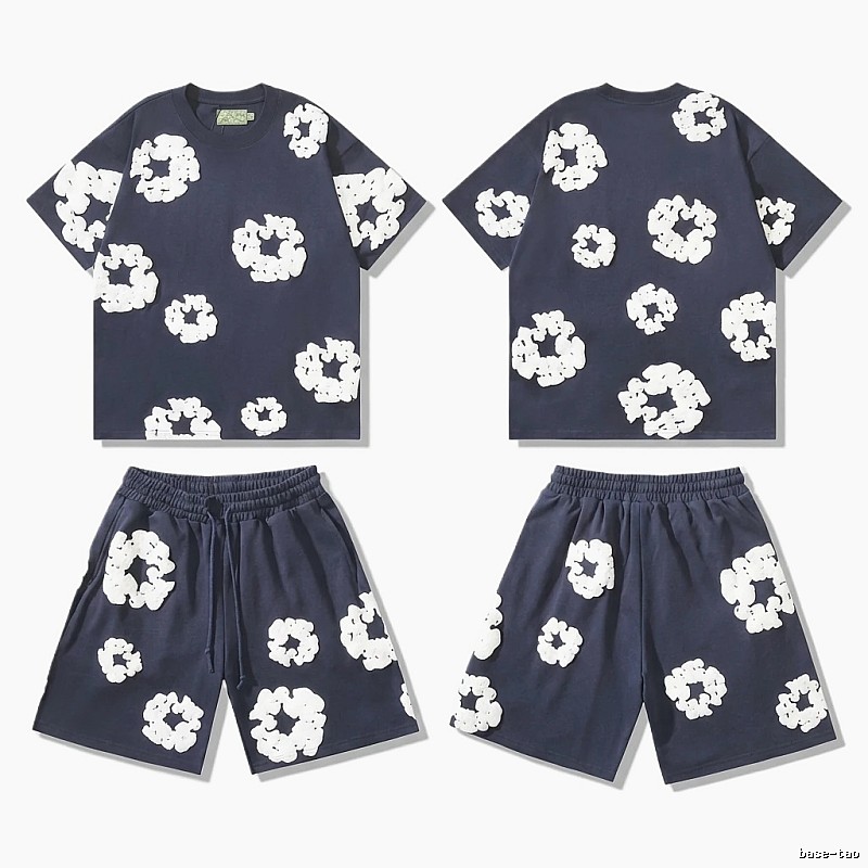 Denim Tears Floral Casual Style Set