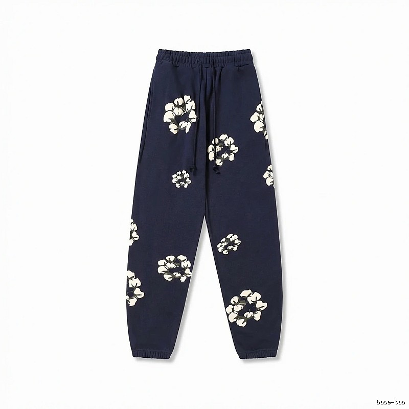 DENIM TEARS Floral Deep Blue Sweatpants