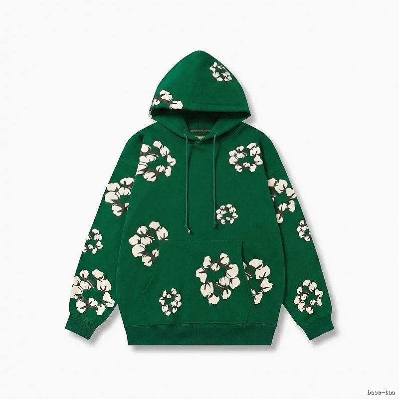 DENIM TEARS Floral Green Hoodie