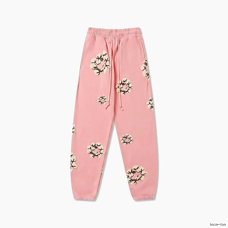 DENIM TEARS Floral Pink Sweatpants