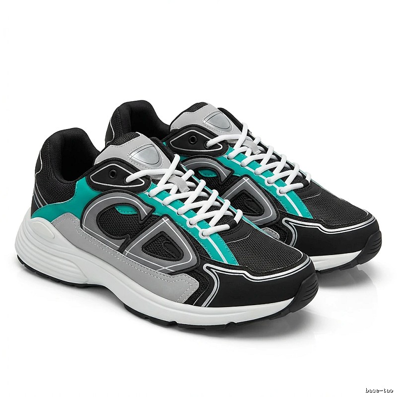 Dior casual style grey-green sports shoes
