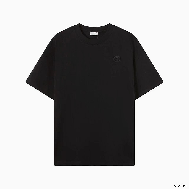 Dior Classic Collection Minimalist Style Black T-Shirt
