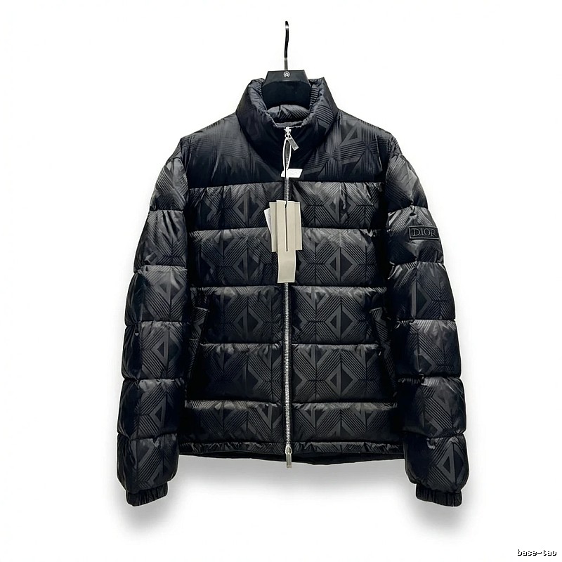 Dior diamond - checkered black down jacket