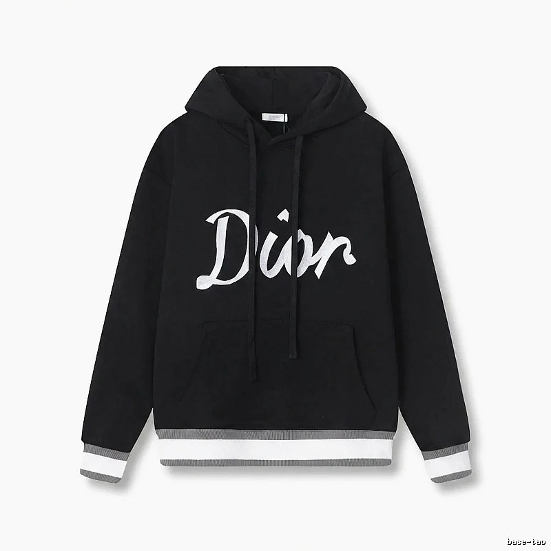 Dior letter-style black sweatshirt