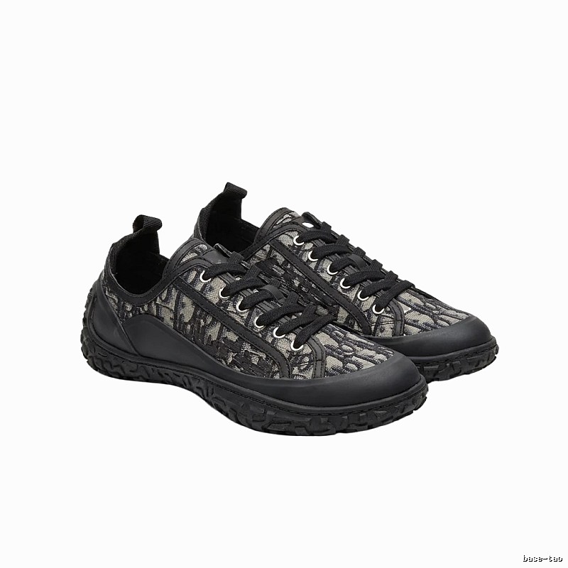 Dior monogram casual style black shoes