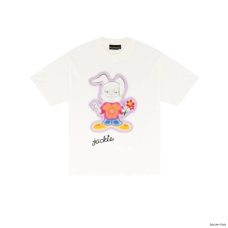 DREW Cartoon Rabbit Street Style Off-white T-shirt
