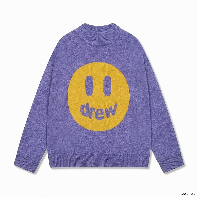 DREW Smiley Purple Sweater