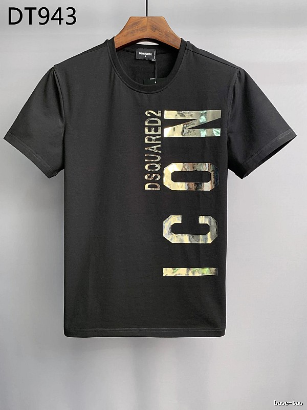 DSQ ICON Streetwear Black Short-sleeve T-shirt