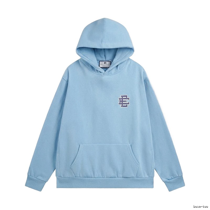 Eric Emanuel Classic Simple Style Blue Hoodie