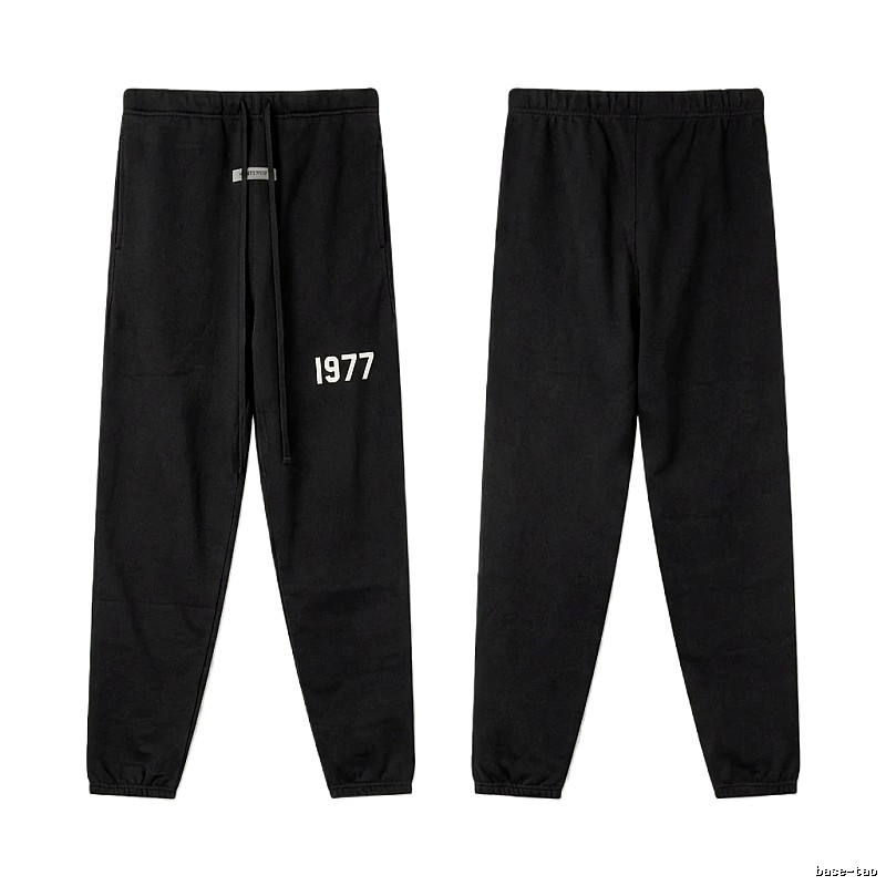 ESSENTIALS 1977 Minimalist Style Black Pants