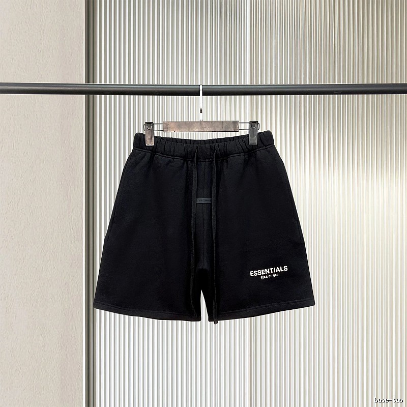 ESSENTIALS casual style black shorts