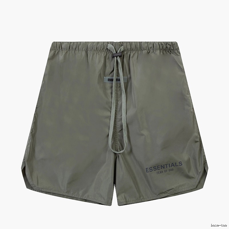 ESSENTIALS casual style military green shorts