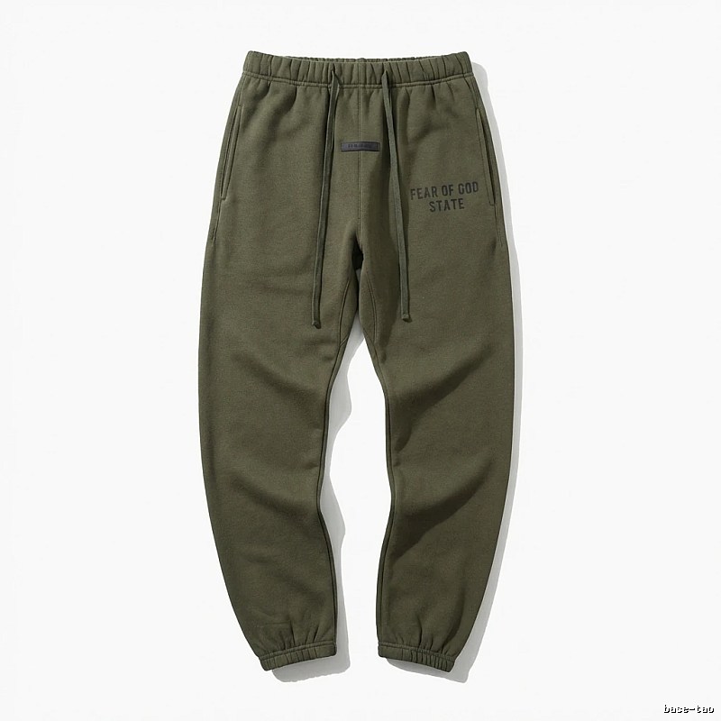 ESSENTIALS casual style olive green sweatpants