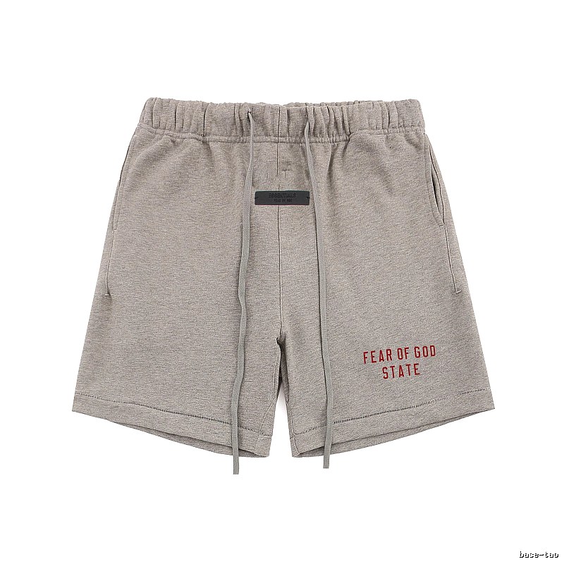 ESSENTIALS minimalist light gray shorts