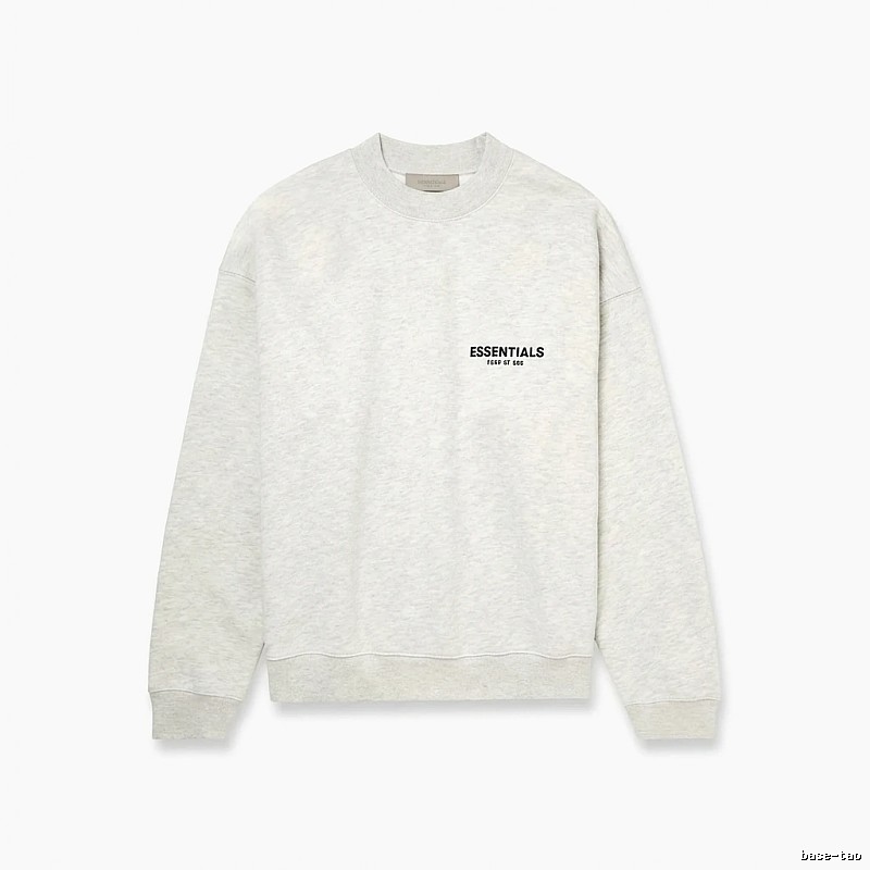 ESSENTIALS minimalist light gray sweatshirt