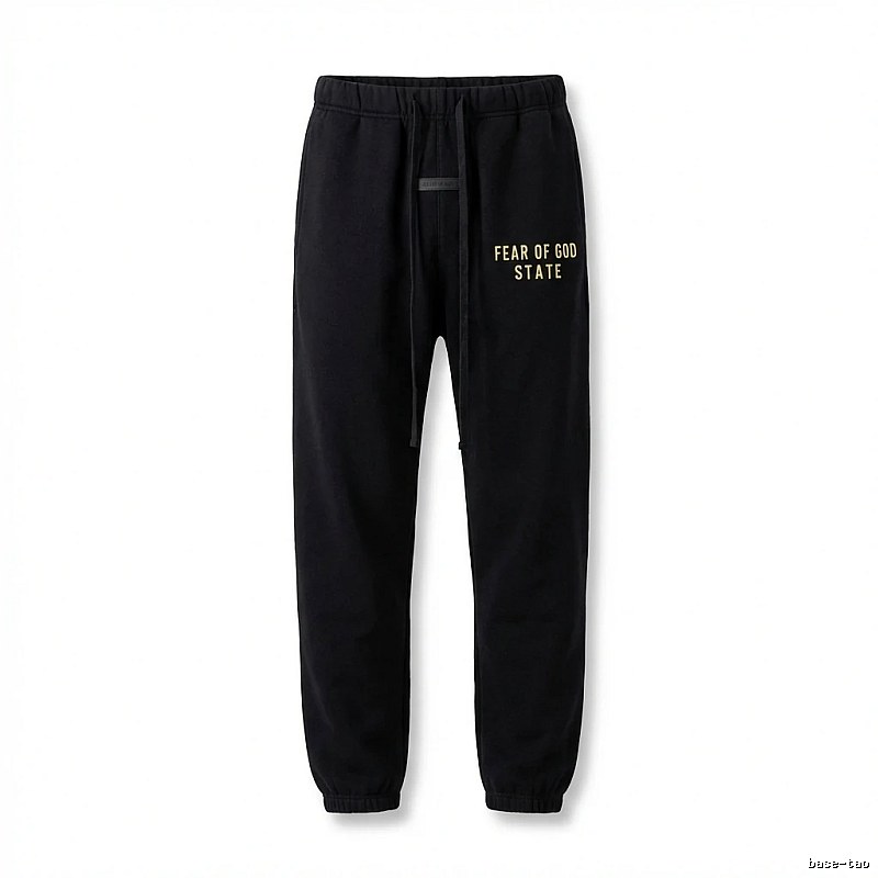 ESSENTIALS minimalist style black sweatpants