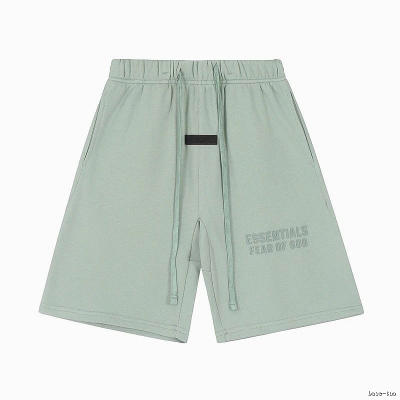 ESSENTIALS minimalist style light green shorts