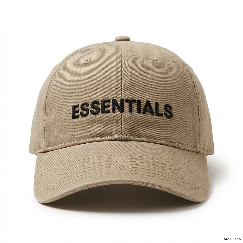 ESSENTIALS Simple Style Khaki Hat