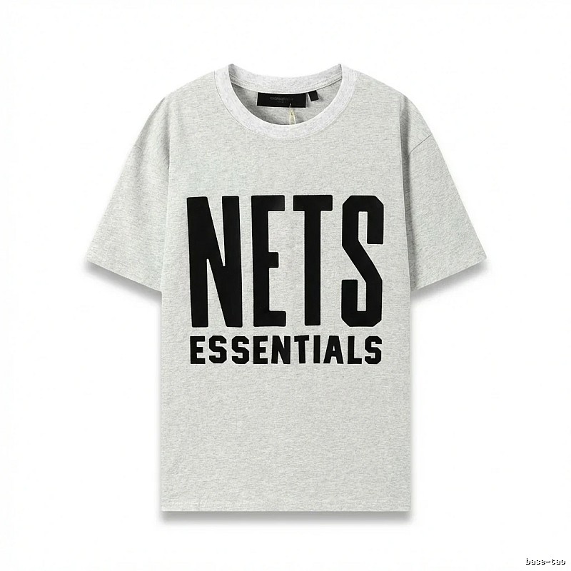 ESSENTIALS Trendy Brand Simple Style Grey T-shirt