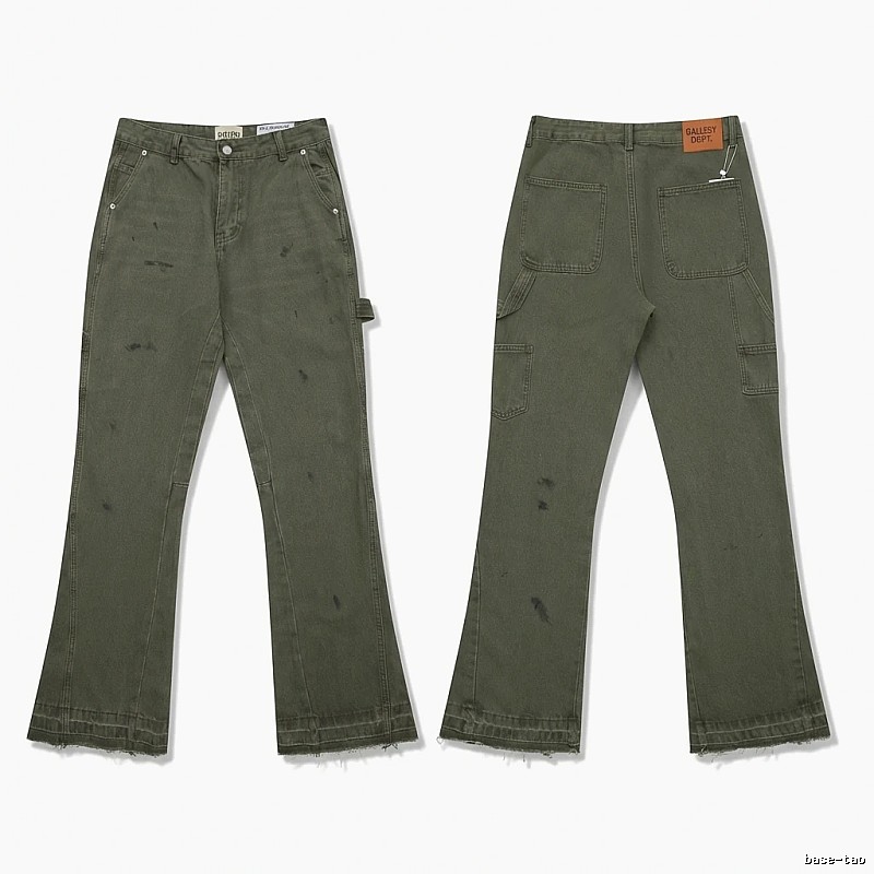 Gallery Dept. Distressed Style Military Green Utility Pants