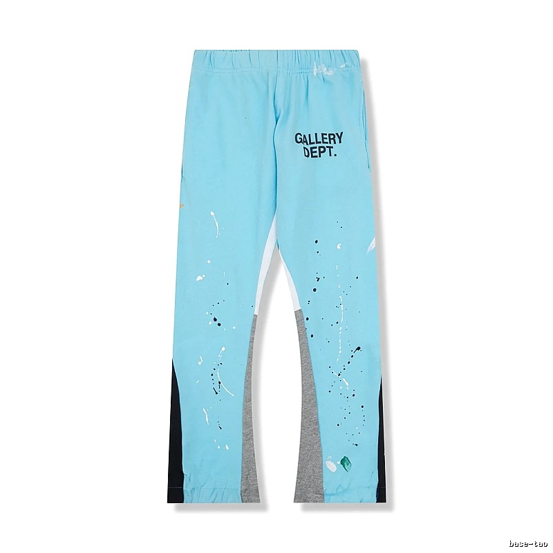 Gallery Dept graffiti-style light blue trousers