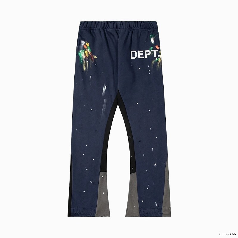 Gallery Dept graffiti-style navy blue pants