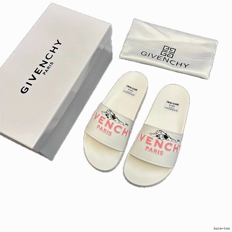 Givenchy x Disney Co-branded Casual Style White Slippers
