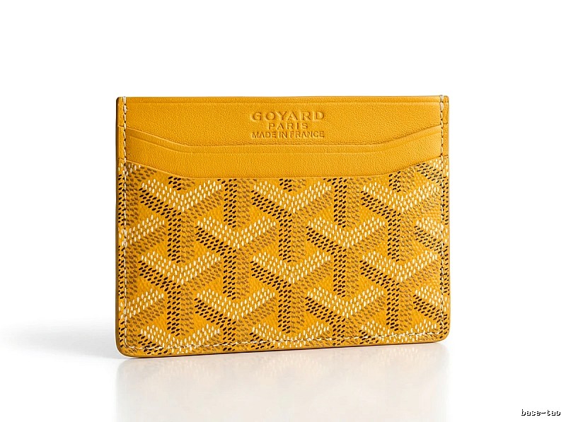 GOYARD Classic Yellow Card Holder