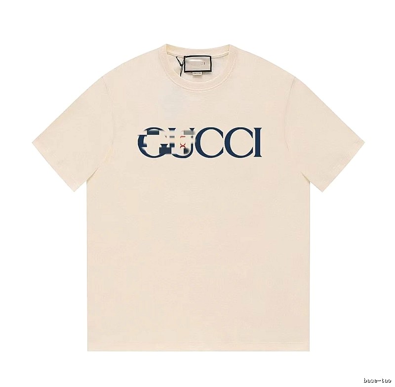 Gucci Classic Printed Casual Style Off-white Short Sleeve T-Shirt