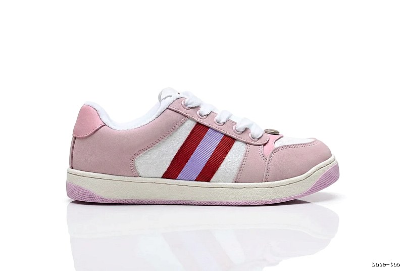 Gucci pink retro-style sports shoes