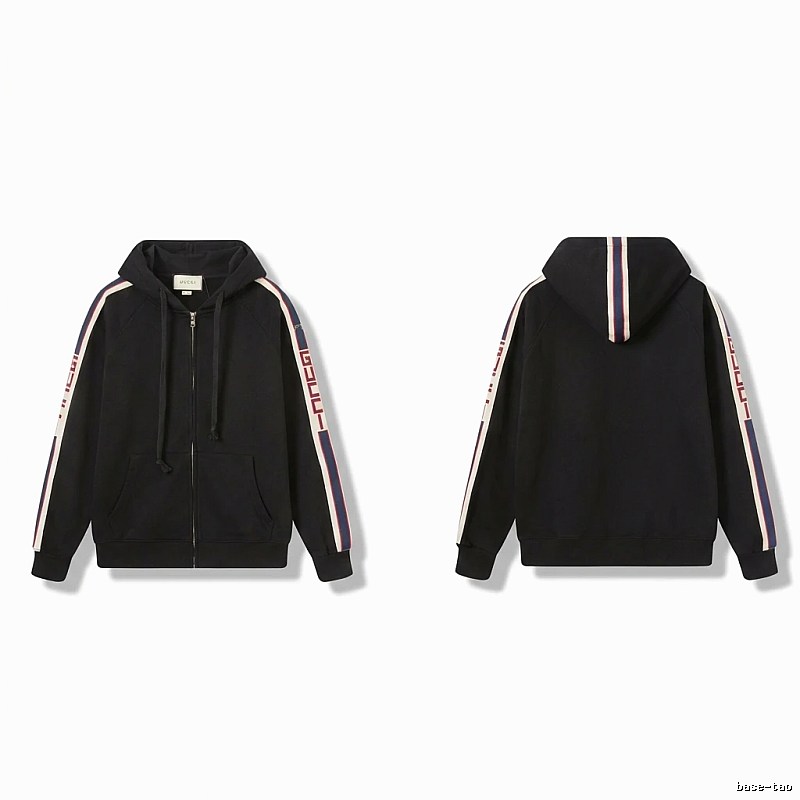 Gucci striped fashionable black sweatshirt