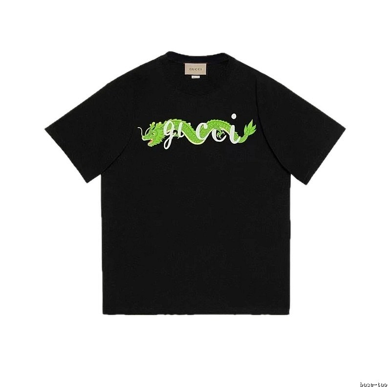 Gucci Year of the Dragon Collection Trendy Black Short-sleeve T-shirt