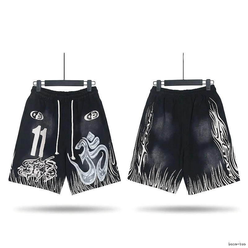 Hellstar Dark Style Graffiti Shorts