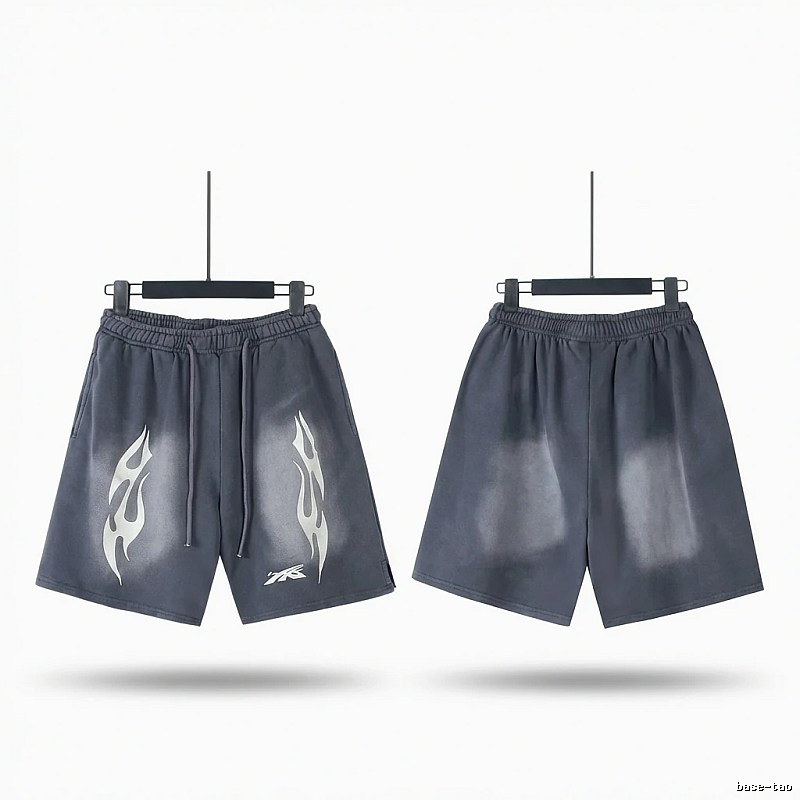 Hellstar Flame Dark Style Shorts