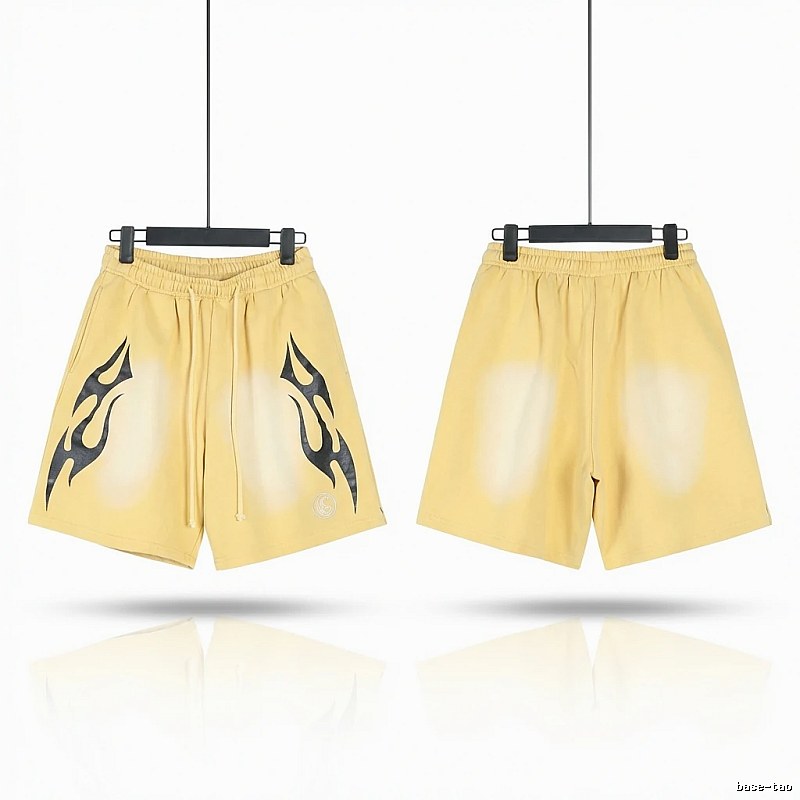Hellstar Flame Wind Yellow Shorts