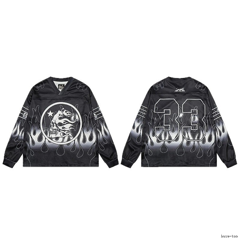Hellstar Skull Flame High Street Black Jersey