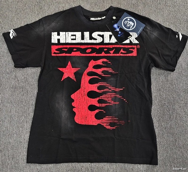 Hellstar Sports Street Style Black Short-sleeve T-shirt
